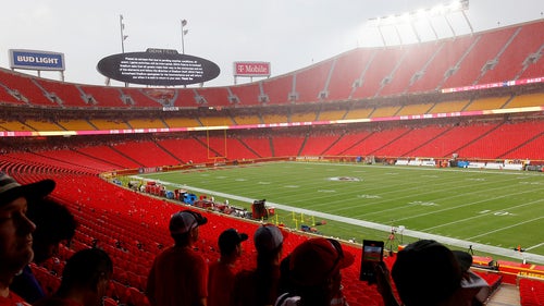 TRAVIS KELCE Trending Image: Sights and sounds from Chiefs' weather-delayed Super Bowl banner ceremony