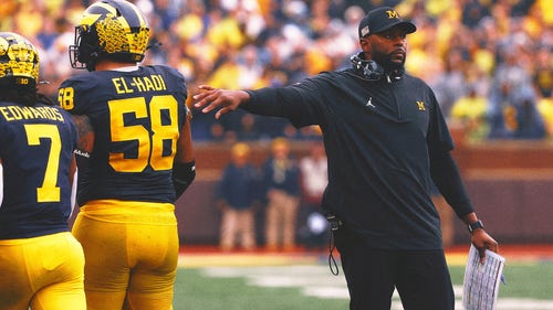 COLLEGE FOOTBALL Trending Image: Michigan's Sherrone Moore reportedly suspended two games in 2025