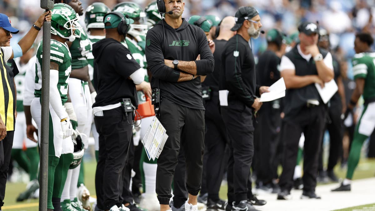 Robert Saleh had a record of 20-36 before being fired by the Jets. (Photo by Wesley Hitt/Getty Images)