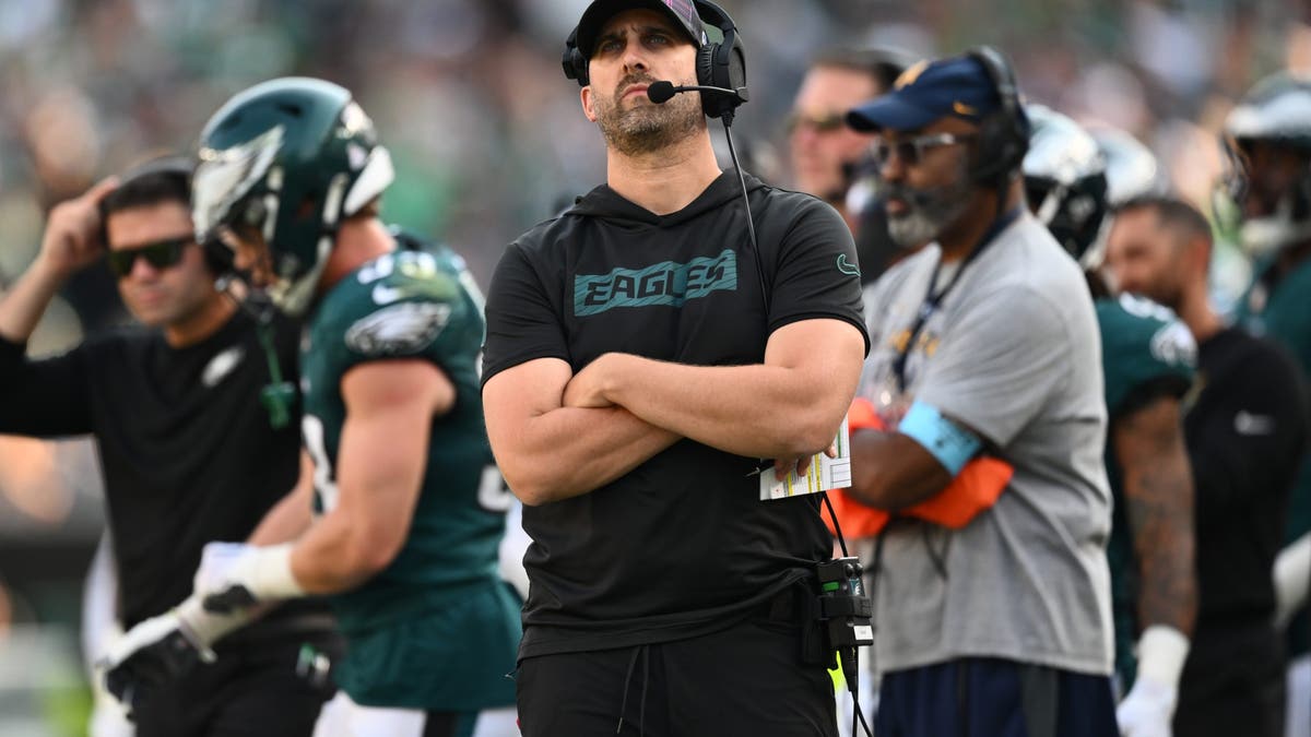 Nick Sirianni and the Eagles aren't looking like Super Bowl contenders so far this season. (Photo by Kyle Ross/Icon Sportswire via Getty Images)