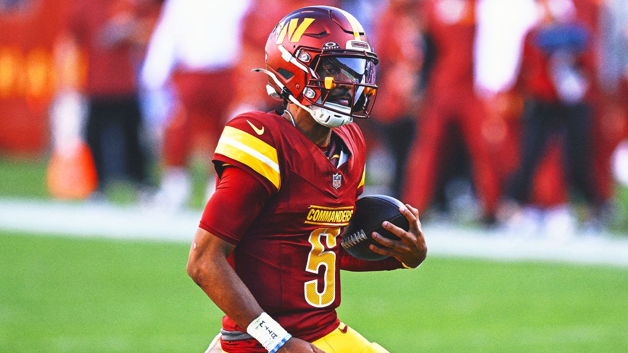 Jayden Daniels leaves the Commanders' game vs. Panthers with a rib injury |  FOX Sports