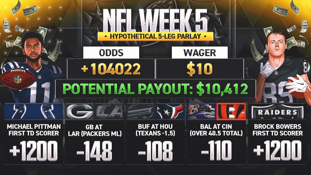 NFL Week 5 odds: 'Woulda, Coulda, Shoulda' parlay; five bets that would've won big