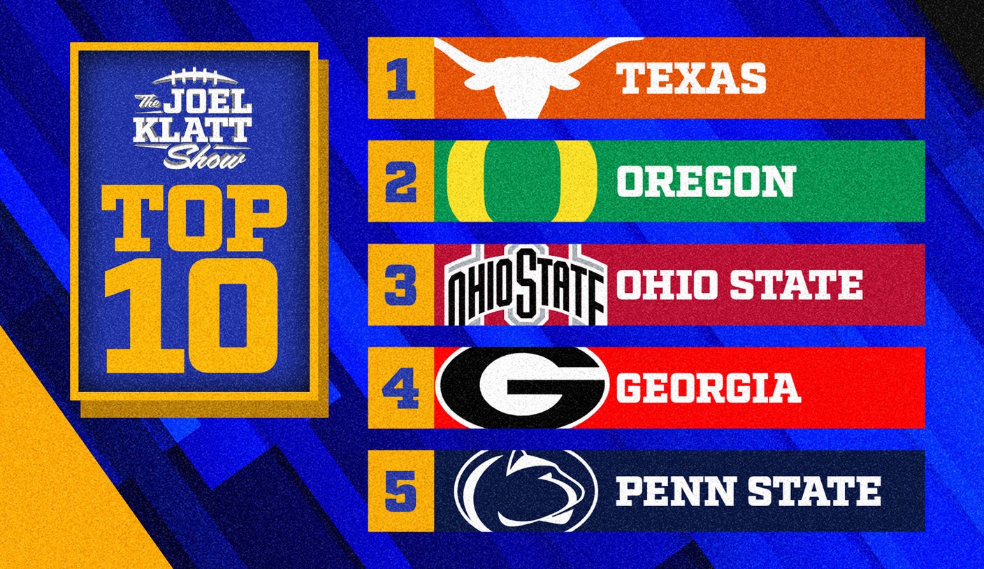 2024 College Football Rankings Klatt's Top 10 Teams After Week 7 BVM