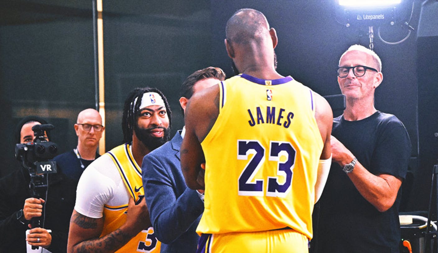 LeBron James and Anthony Davis, the Lakers’ preseason stars