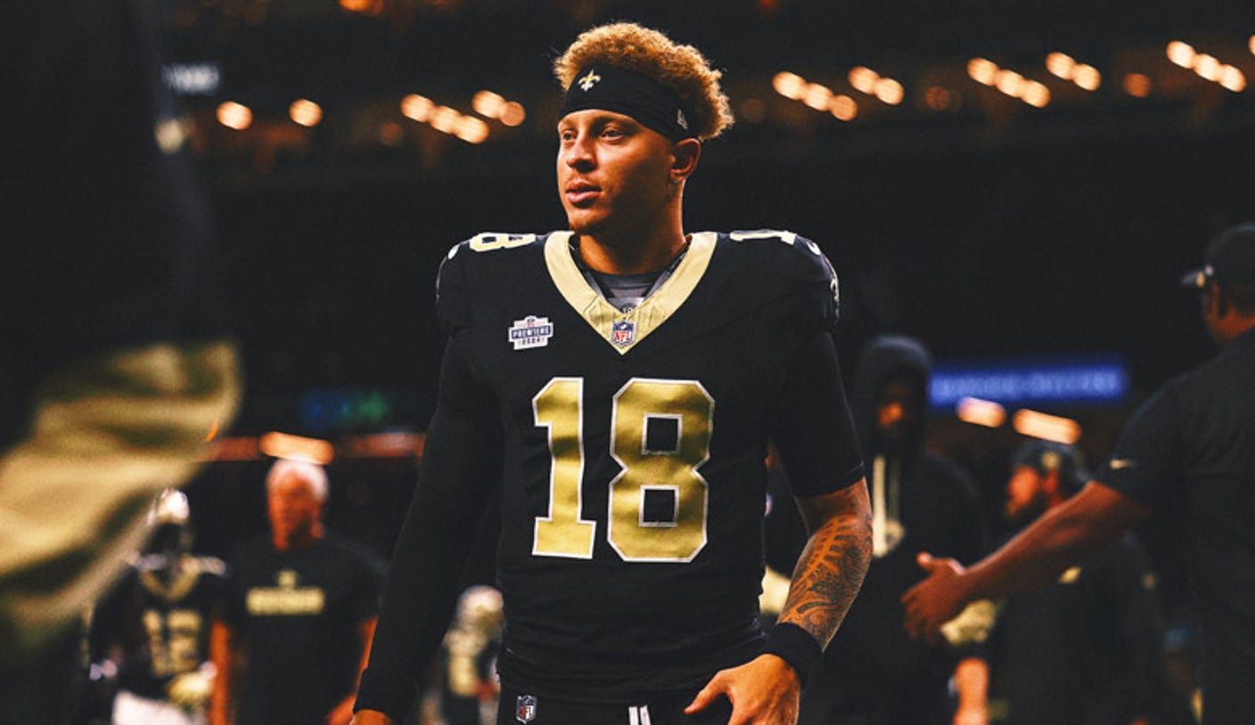 Saints ride with rookie QB vs. Bucs playing for storm-ravaged Tampa Bay