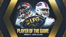 NEXT Trending Image: Tom Brady's LFG Player of the Game for Week 8: Bills QB Josh Allen
