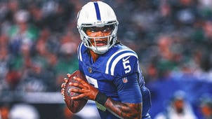 NEXT Trending Image: Anthony Richardson (hip) limited at practice, Joe Flacco may start for Colts at Jaguars