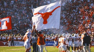 NEXT Trending Image: Texas players plant flag through Baker Mayfield Oklahoma jersey following win