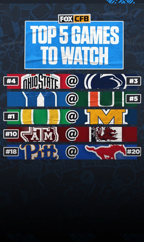 College football Week 10 preview: Five best games to watch this weekend