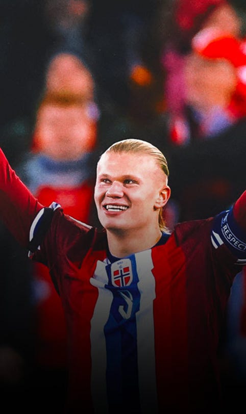 Erling Haaland becomes Norway's joint all-time leading scorer in first game as captain