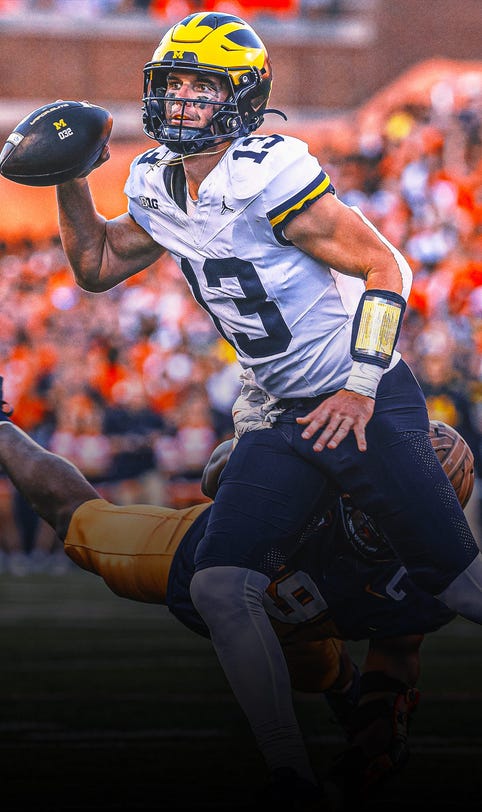 Michigan's Sherrone Moore won't commit to starting QB ahead of Michigan State game