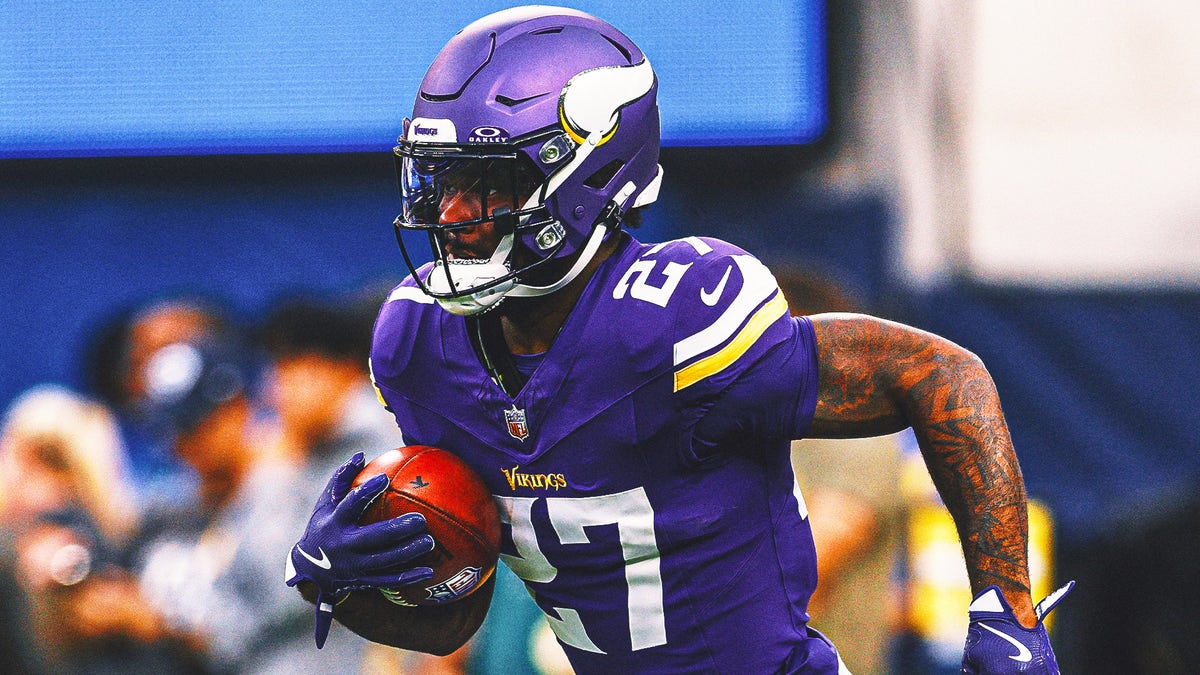 Cam Akers is back with the Vikings after his 2023 season ended early due to injury. (Photo by Ric Tapia/Getty Images)