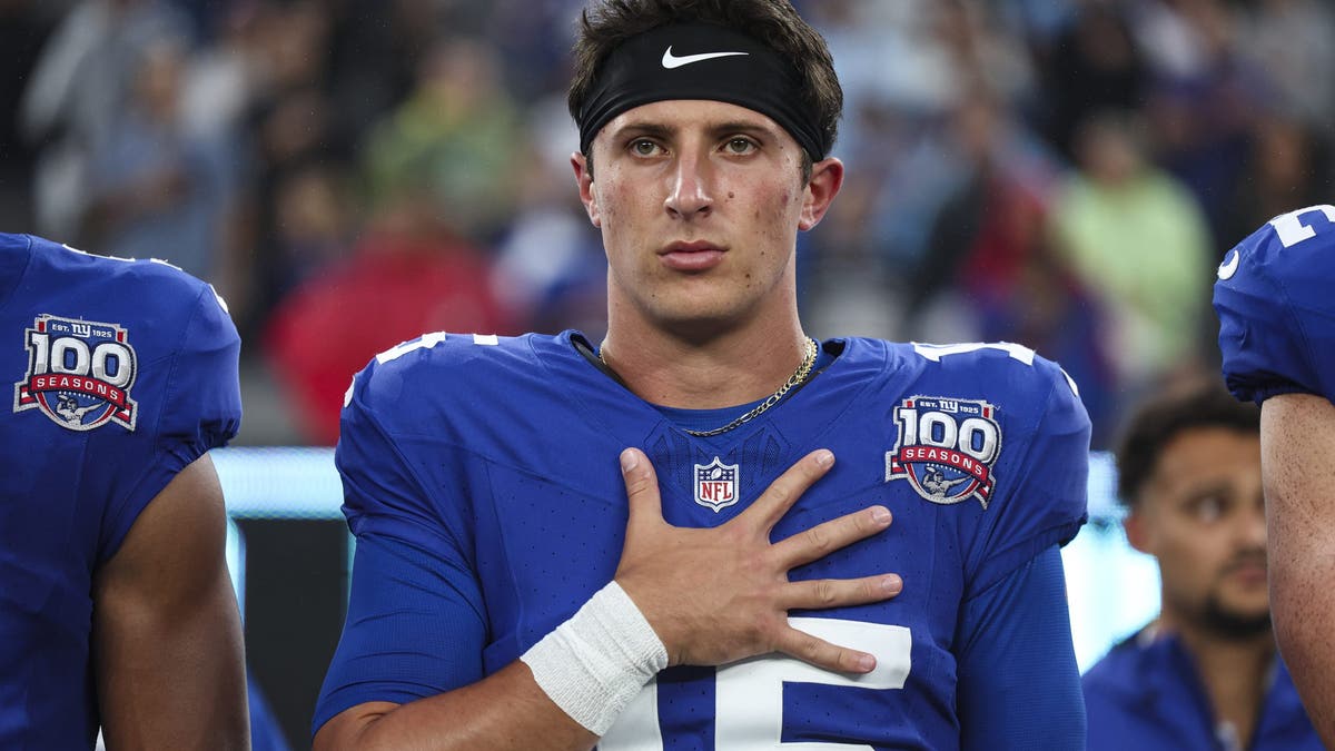 Tommy DeVito is back under center for the Giants following the benching of Daniel Jones (Photo by Perry Knotts/Getty Images)