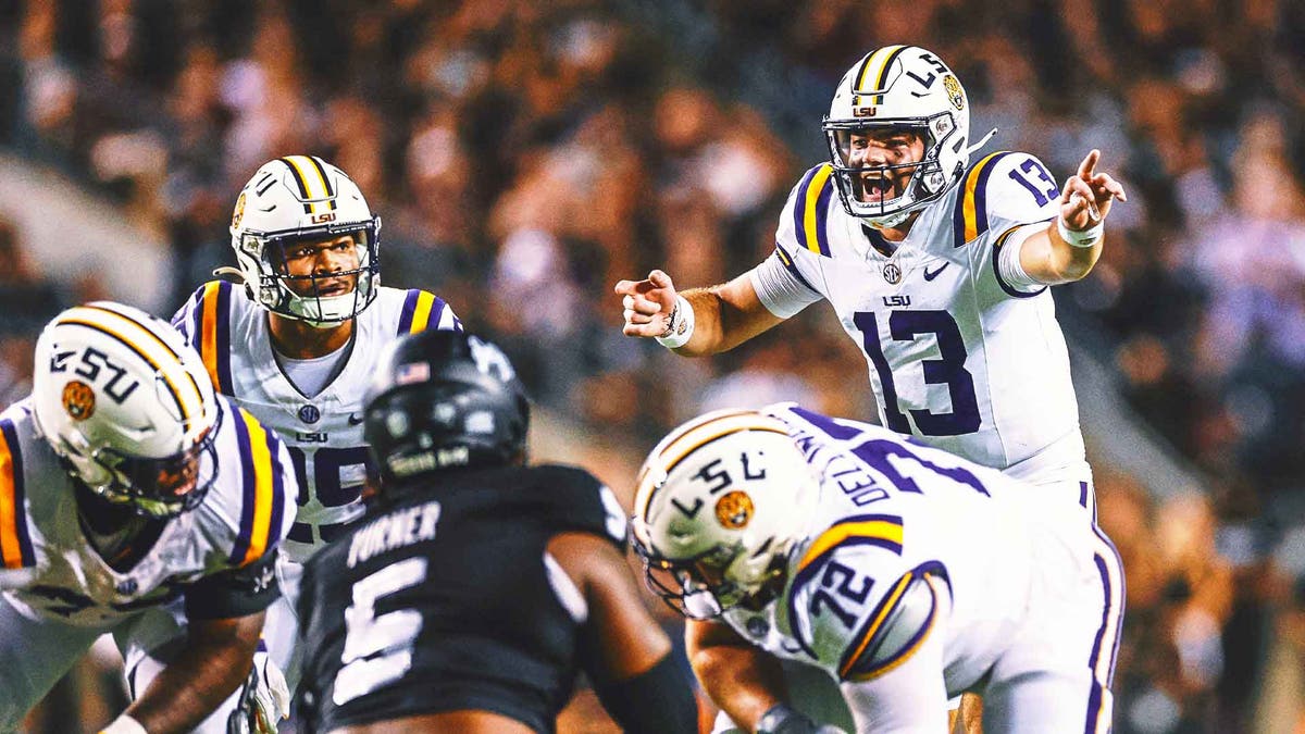 Garrett Nussmeier doesn't have much game tape, but what's there is full of NFL-caliber reads, nuanced pocket movement and, most importantly, pristine ball placement. (Photo by Tim Warner/Getty Images)