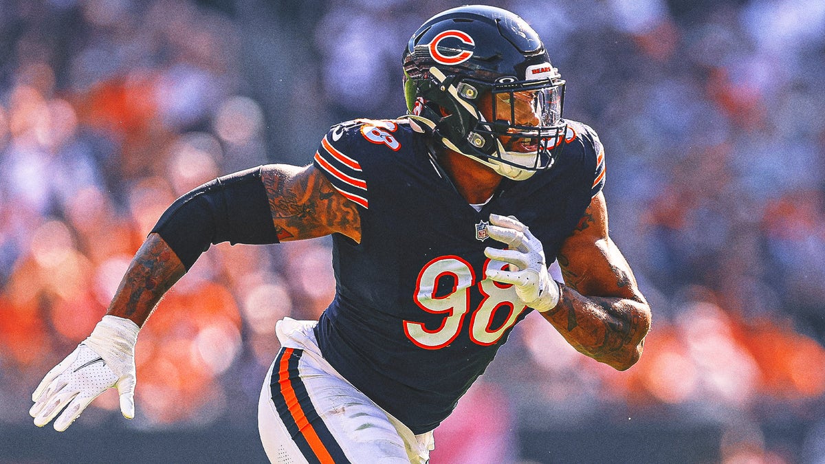 Montez Sweat leads the Bears in sacks since joining the team halfway through the 2023 season. (Photo by Michael Reaves/Getty Images)