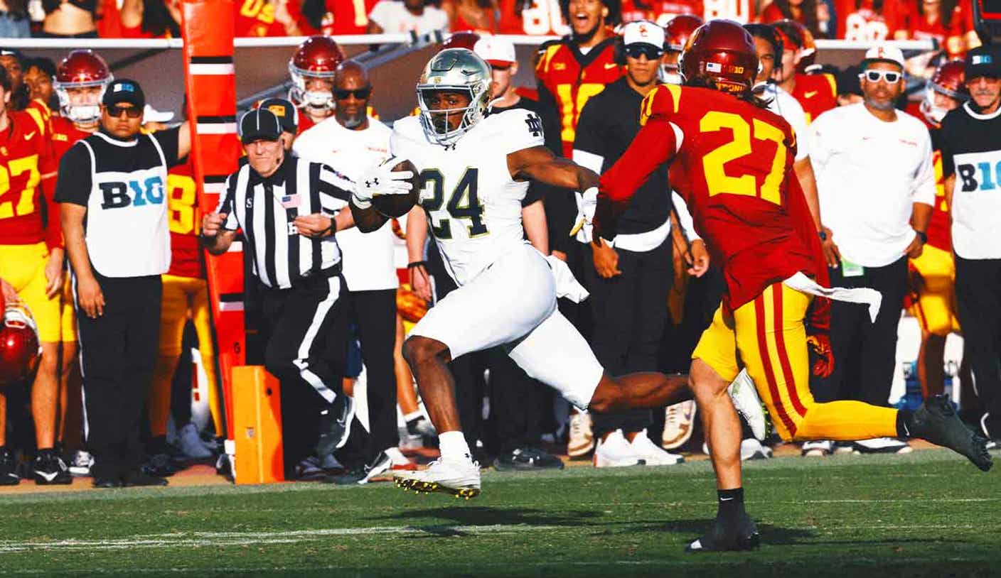 No. 5 Notre Dame punches College Football Playoff ticket with 49-35 win over USC