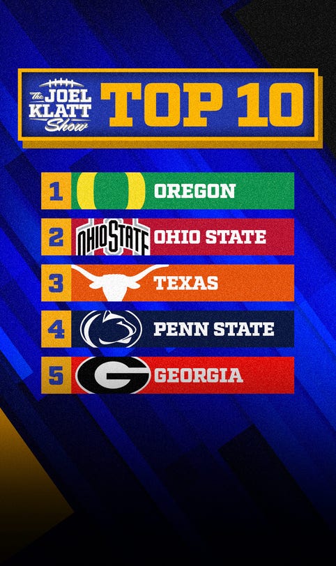 2024 college football rankings: Joel Klatt's top 10 teams after Week 13