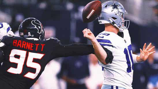 Texans never trail while handing Cowboys 5th straight loss, 34-10