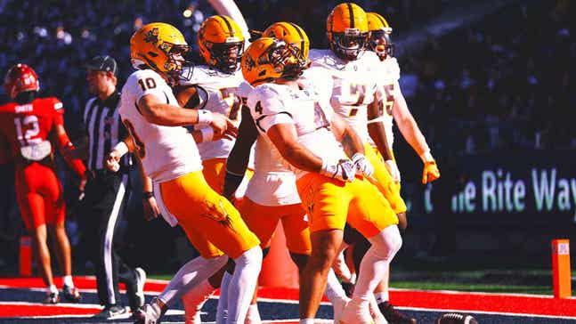 No. 16 Arizona State beats Arizona 49-7 for spot in Big 12 championship