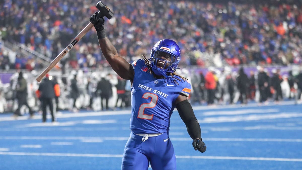 Boise State running back Ashton Jeanty has rushed for 2,497 yards through 13 games. (Photo by Loren Orr/Getty Images