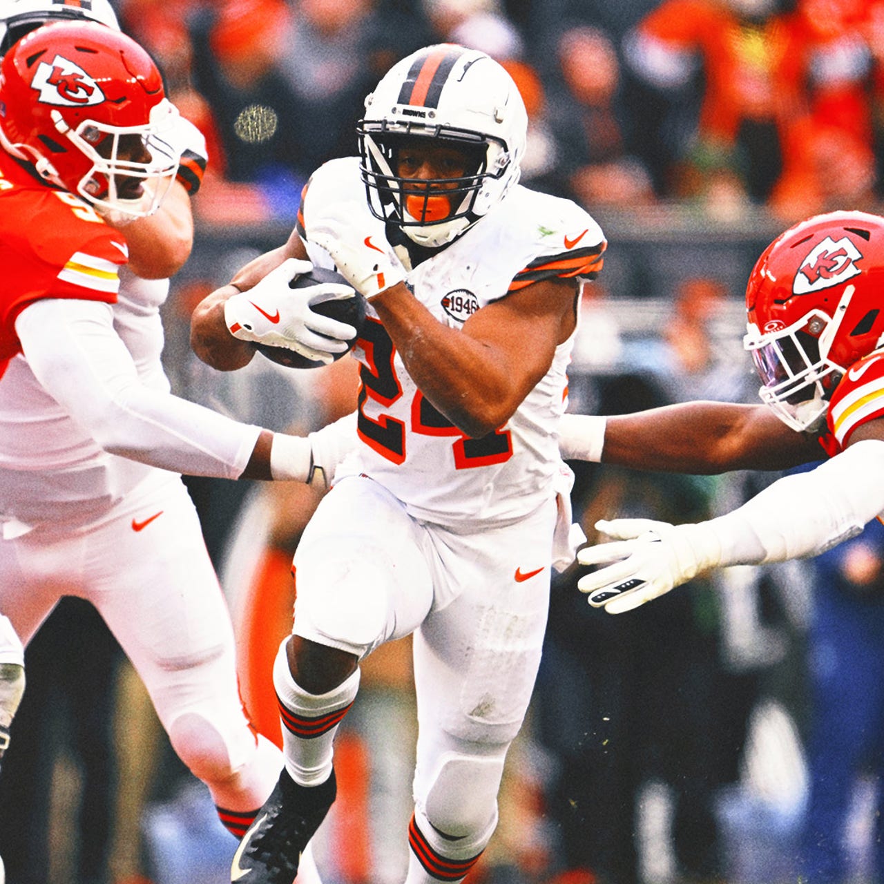 Browns RB Nick Chubb suffered broken foot in loss vs. Chiefs | FOX