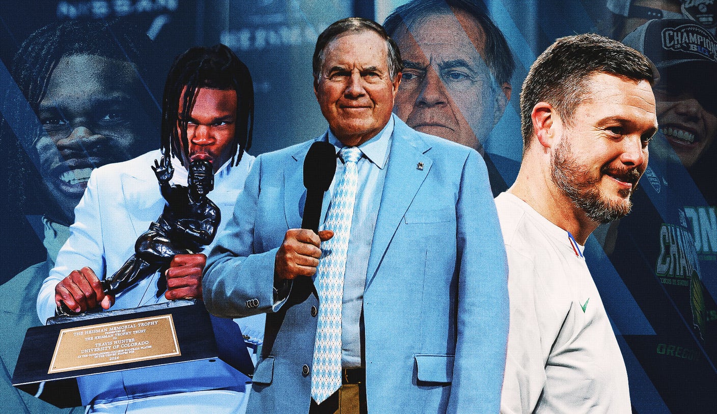 Belichick to UNC among top college football storylines in 2024