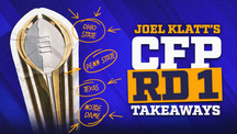 NEXT Trending Image: 2024-25 College Football Playoff: Joel Klatt's five first-round takeaways
