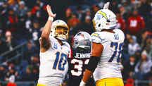 NEXT Trending Image: Chargers clinch playoff spot in Jim Harbaugh's 1st season with 40-7 rout of Patriots