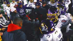 NEXT Trending Image: Brawl breaks out near end of Military Bowl with 1 bloodied ref, 8 players ejected