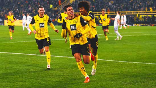 Gio Reyna scores for Borussia Dortmund on his 1st Bundesliga start of the season