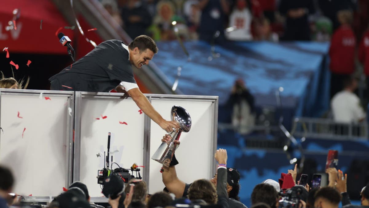 Tom Brady led the wild-card Bucs to the Super Bowl LV title as a 5-seed, winning three games on the road. (Photo by Simon Bruty/Sports Illustrated via Getty Images)