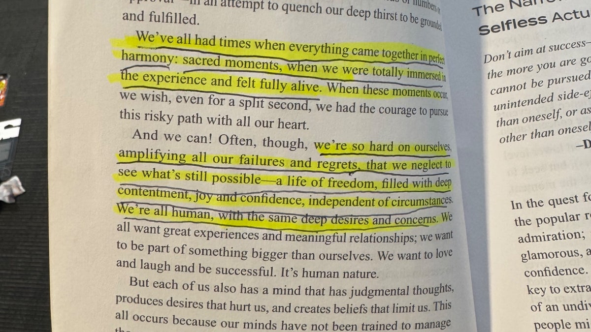A.J. Brown's copy of "Inner Excellence" by Jim Murphy.