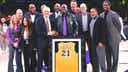 Lakers retire Michael Cooper's No. 21 jersey on an emotional night