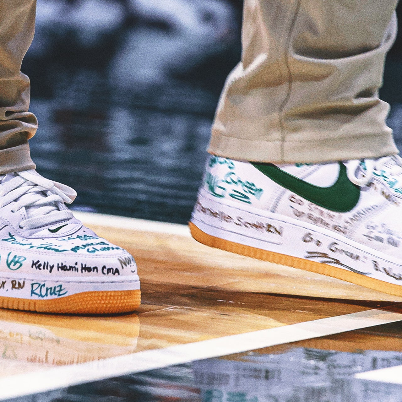 Tom Izzo sends 'inspirational' message with custom shoes signed by