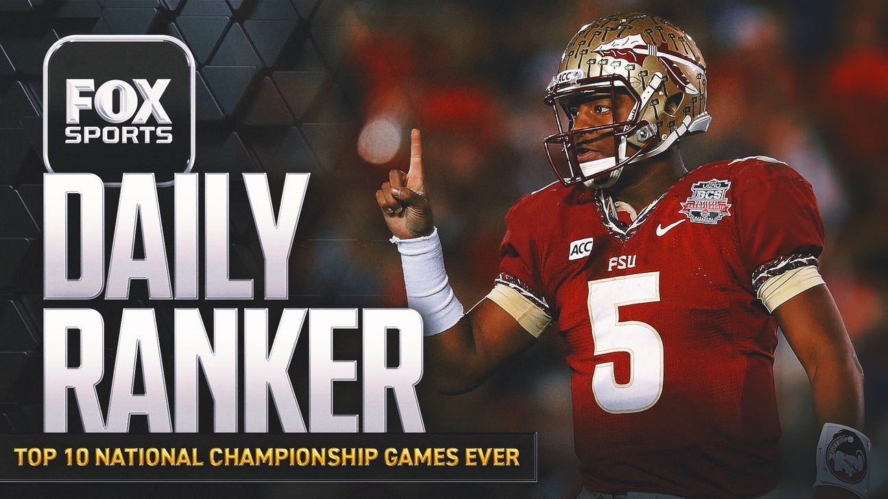 What are the top 10 college football national championship games of all time?