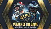 NEXT Trending Image: Tom Brady's LFG Player of the Game for Wild Card Weekend: Eagles RB Saquon Barkley