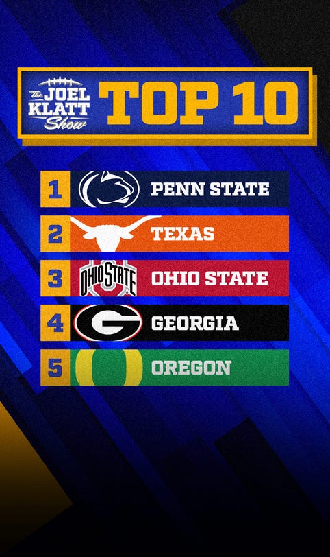 College Football rankings: Joel Klatt's way-too-early top 10 for 2025