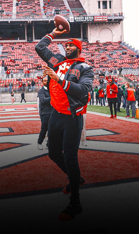 LeBron James would have to earn a spot on Ohio State's football team, says Ryan Day