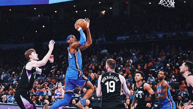 Shai Gilgeous-Alexander Scores Career-High 54 Points as Thunder Beat Jazz