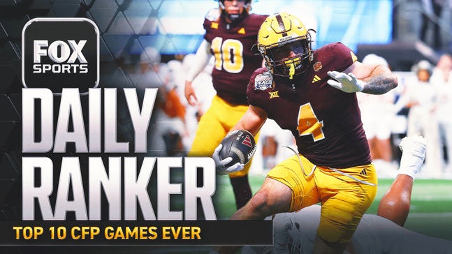 What are the top 10 College Football Playoff games of all time?