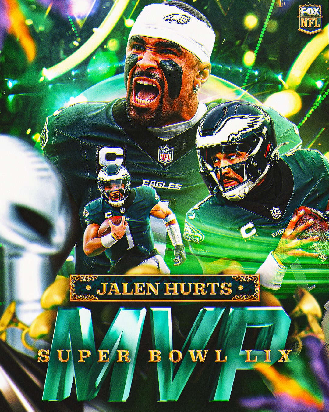 Eagles QB Jalen Hurts wins MVP of Super Bowl LIX with 3 TDs | FOX