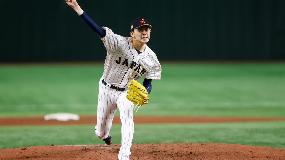 Sasaki helped Team Japan win the 2023 World Baseball Classic, alongside now-Dodgers teammates Shohei Ohtani and Yoshinobu Yamamoto. (Photo by Yuki Taguchi/WBCI/MLB Photos via Getty Images)