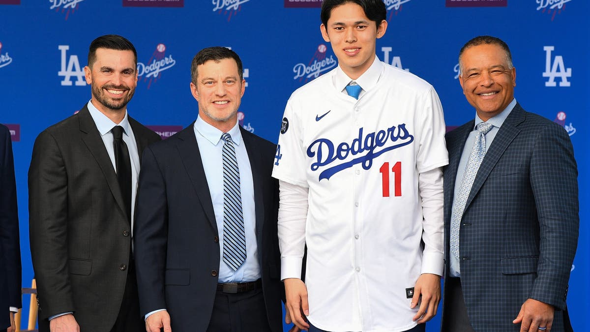 Rōki Sasaki signed with the Dodgers after they'd scouted him for nearly seven years. (Photo by Brian Rothmuller/Icon Sportswire via Getty Images)