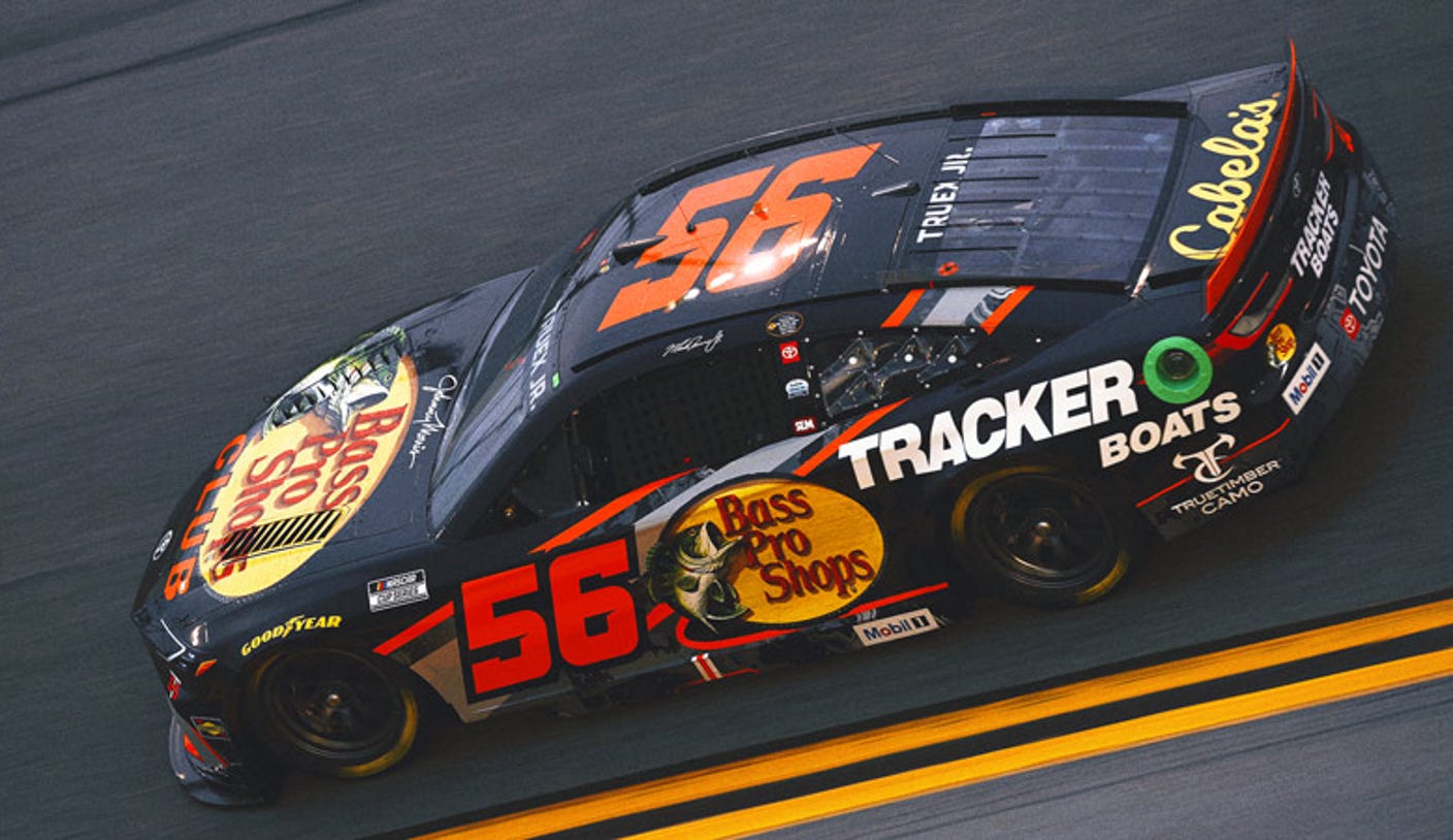 Martin Truex Jr. competing in Daytona 500 in No. 56 his late