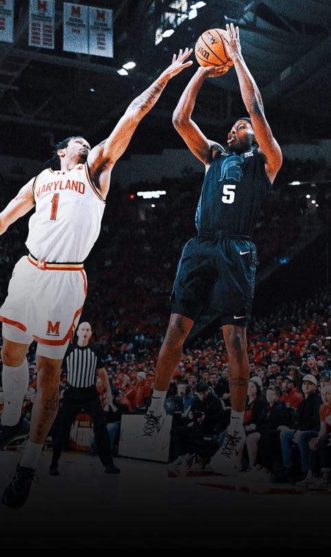 Michigan State stuns Maryland with buzzer-beater from beyond half court