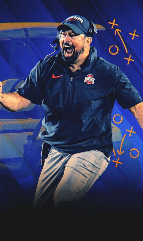 Ryan Day talks giving up playcalling, Jeremiah Smith's catch and golf cart crash
