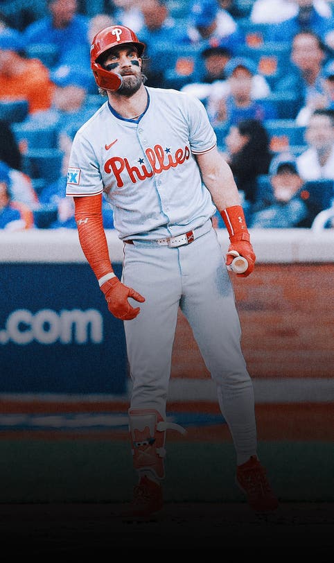 Bryce Harper leaves game after being hit by pitch, but Phillies 'not really over-concerned at all'