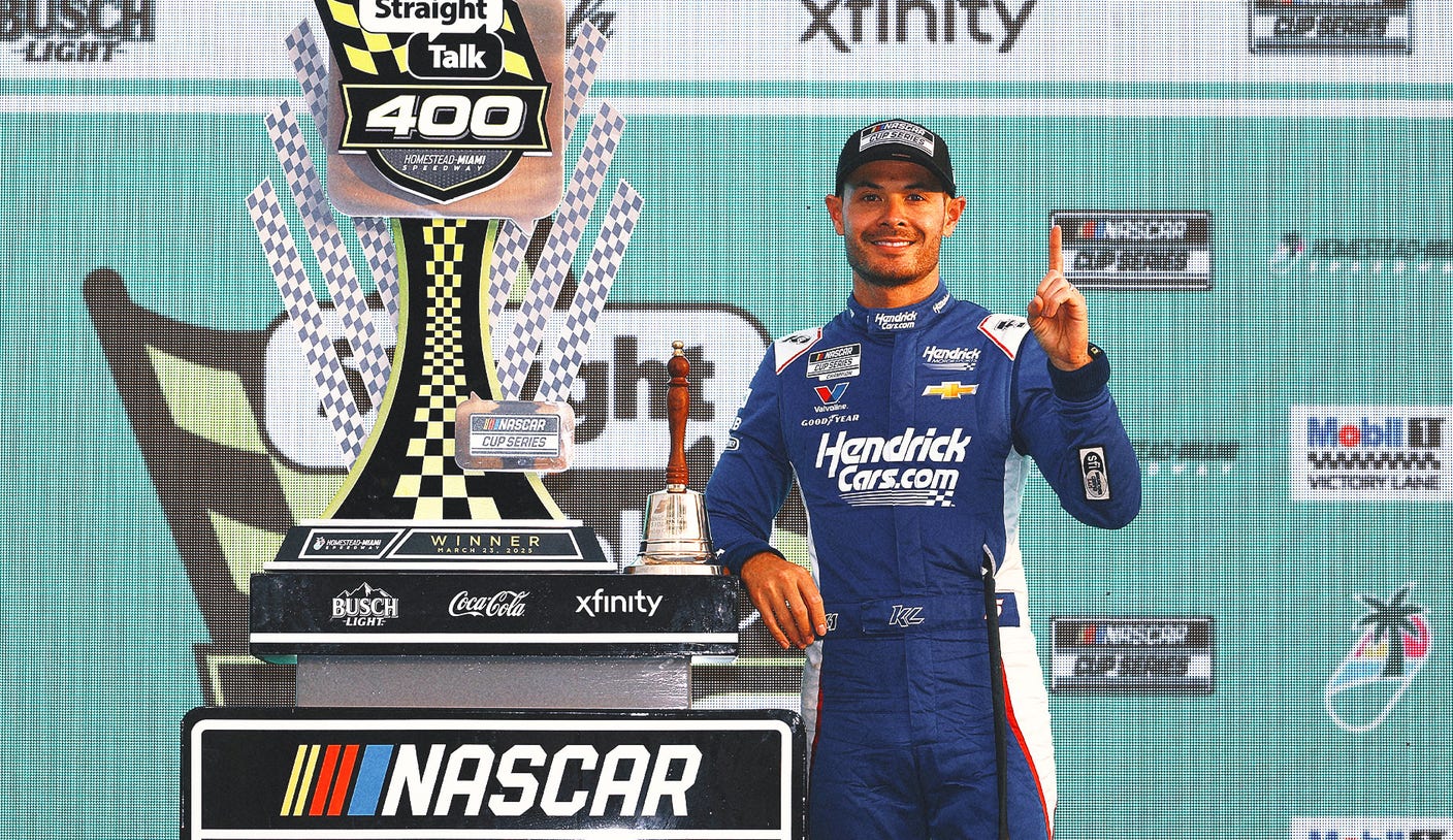 Kyle Larson wins Cup Series at Homestead, finishes one race shy of triple-header sweep