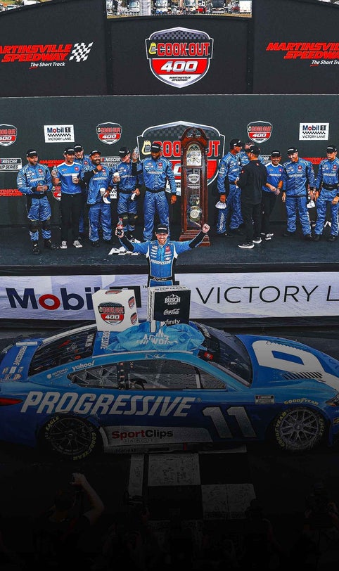 '11 against the world': Denny Hamlin backs up smack talk with Martinsville win