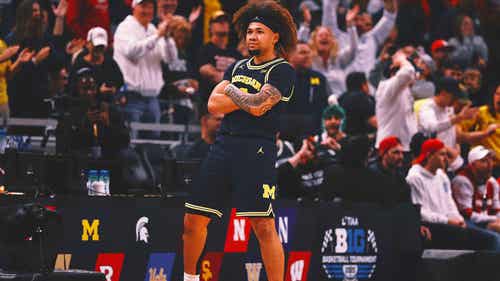 COLLEGE BASKETBALL Trending Image: Tre Donaldson’s last-second layup stuns Maryland, sends Michigan to Big Ten title game